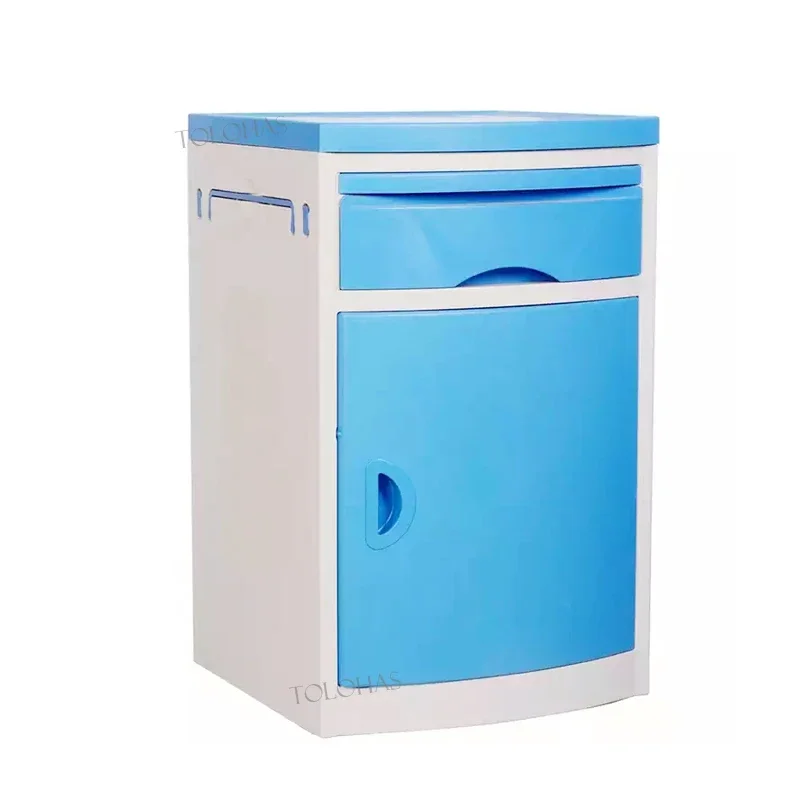 Medical hospital furniture ABS plastic hospital bedside cabinet for patient