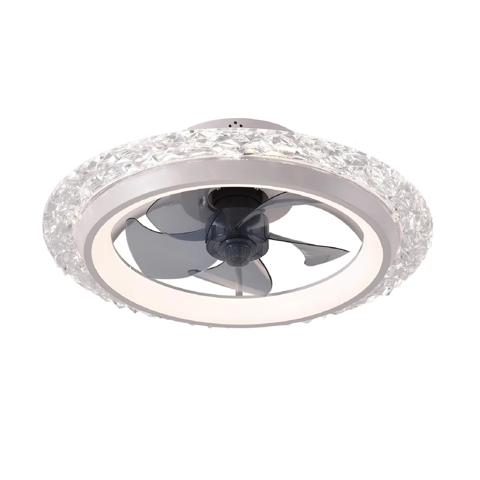 IRALAN Smart Flower Plafondventilator Licht Afstandsbediening Traploos dimmen 6 snelheden Wind Stille DC-motor voor slaapkamervoortuin