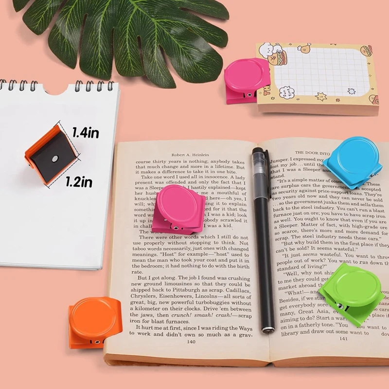 EF-Magnetic Clips, 24 Pcs Fridge Magnet Whiteboard Magnets, Metal Clips Refrigerator Magnets, Magnet Clips