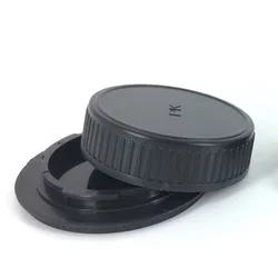 Rear Lens Cap Cover + Camera Front Body Cap for Pentax DSLR and PK Lens K3 K5II K50 K-R K-M K-S1 K-S2