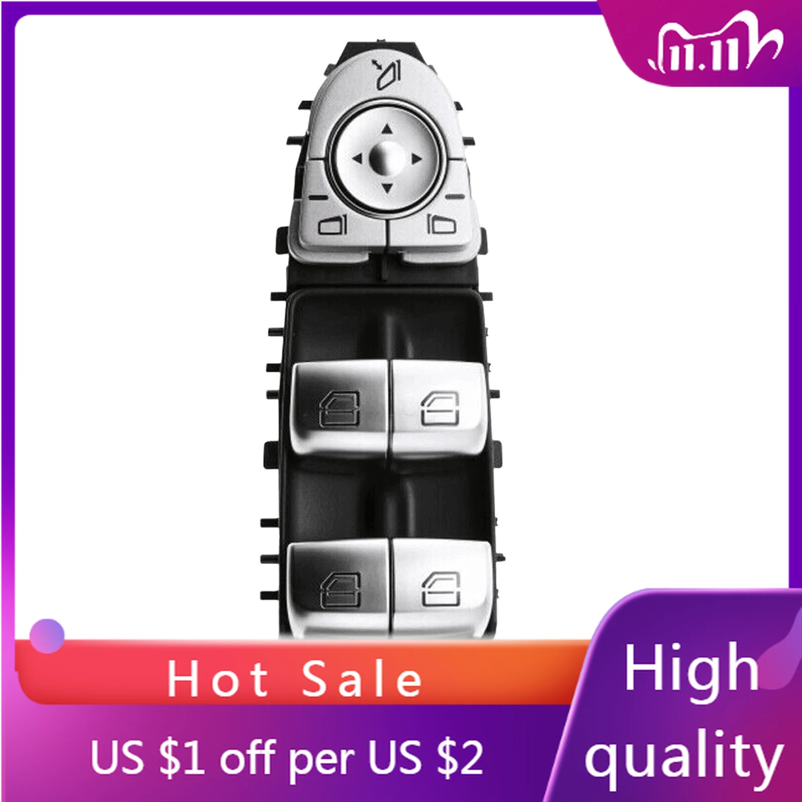 Front Left Master Power Window Lifter Control Switch For Mercedes Benz X253 GLC 200d 250d 260d 300d 350d 400d 450d AMG 2015-2020
