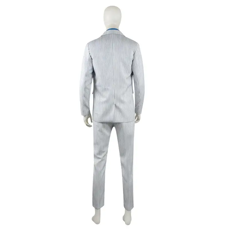 Custom Made Michael Jackson Smooth Criminal Suit Michael Jackson Cosplay Costume top pants shirt tie hat strap - view 3