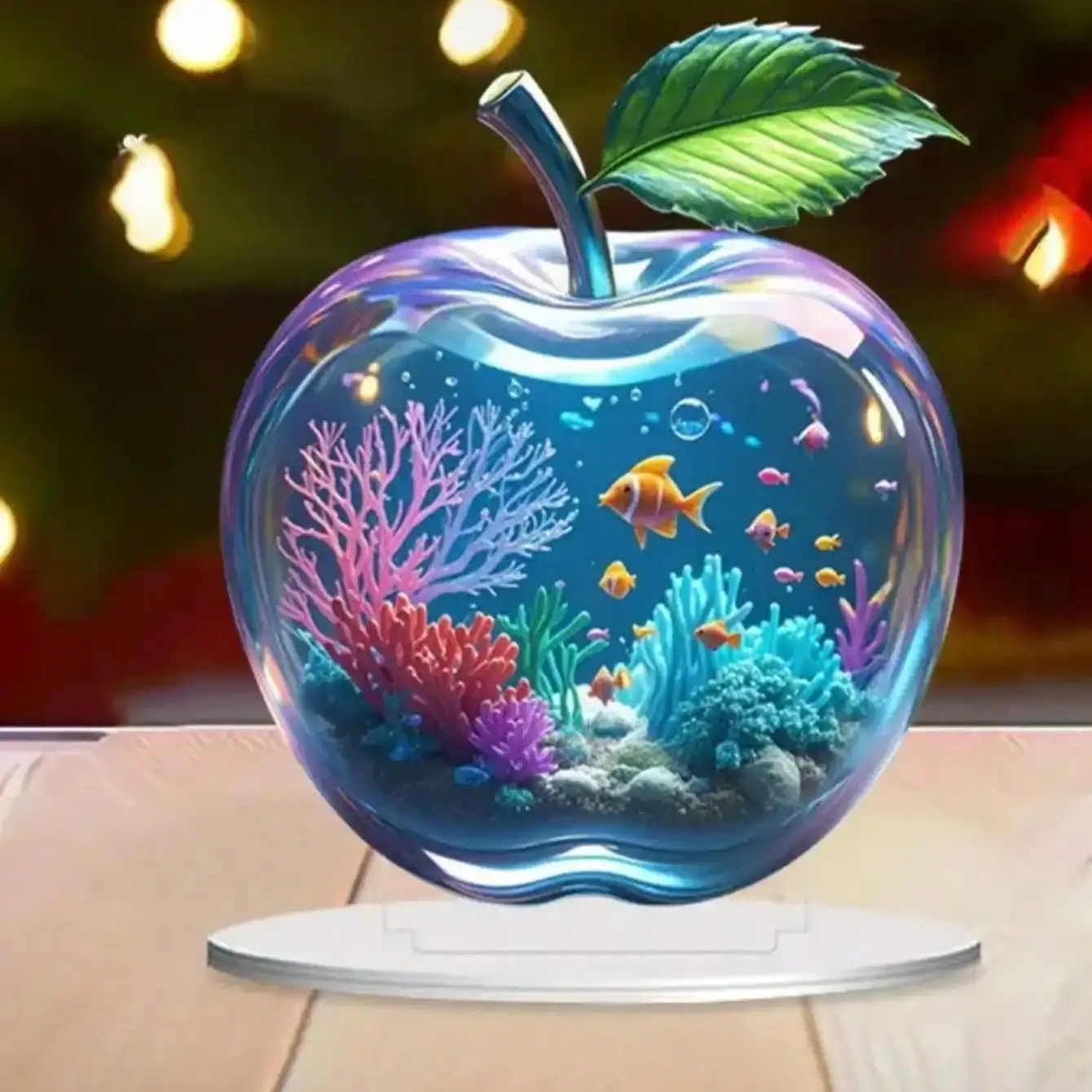 1PCS Colorful Apple Creative Desktop Decoration Statues Living