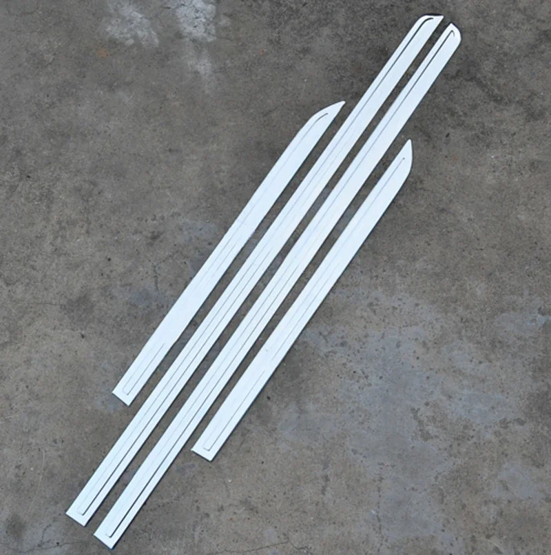 4 قطعة ل FAW BESTURN X80 2013-2017 جسم السيارة شريط زخرفي مصد الباب الفولاذ المقاوم للصدأ #6