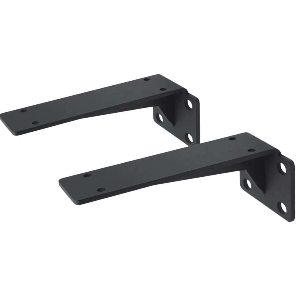 

2 Pcs Triangle Wall Shelf Mounted Bracket Floating Support Cold Rolled Steel Table Brackets