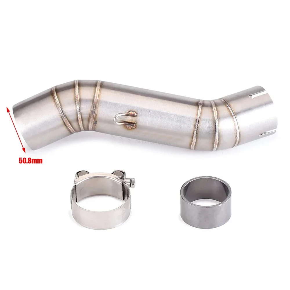 CB400F Motorcycle Exhaust Escape Modify Mid Link Pipe For Honda CBR500 CBR500R CB500F CB500X CB400 CBR400 CB400X 2016 - 2022 view 5
