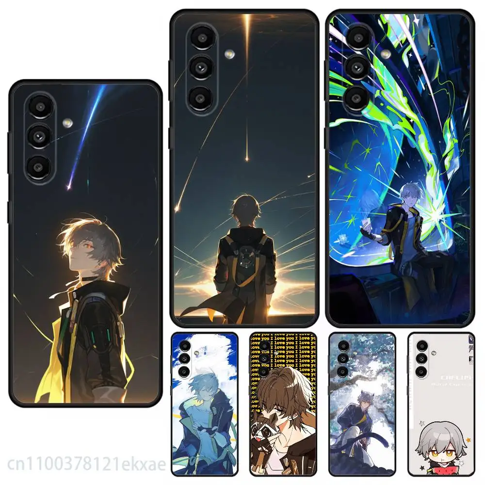 Honkai Star Rail Caelus Phone Case For Samsung S25,24,21,22,23,20,S30,Ultra,Plus,Fe,Lite,Note,5G Black Cover