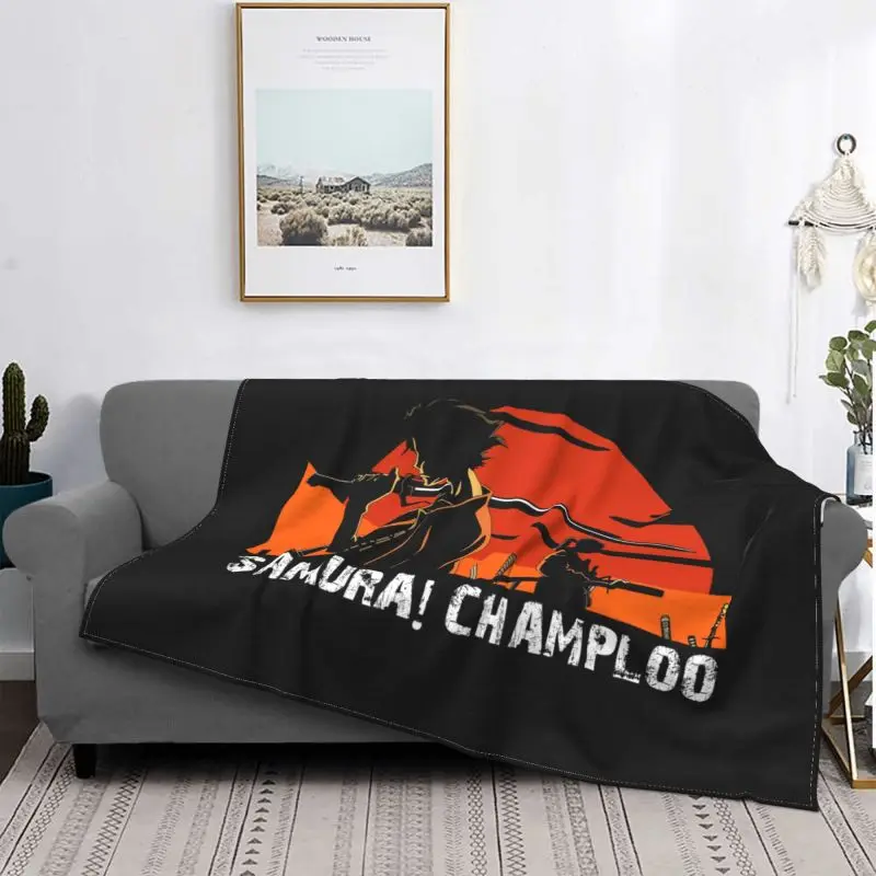 Samurai Champloo Japanese Anime Manga Blanket Winter For Bed Sofa Cover Cover Blanket Camping Blanket