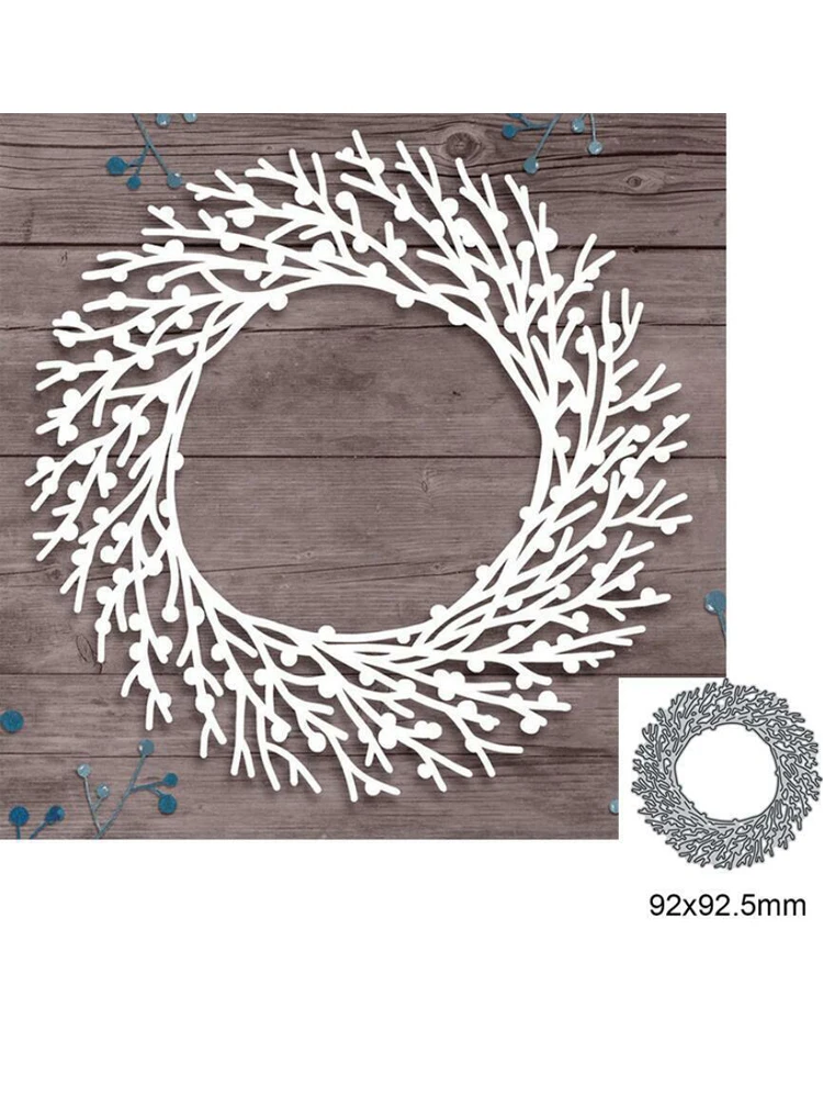 Wreath Branches Metal Cutting Dies Stencils For DIY Scrapbooking Decorative Embossing Handcraft Template