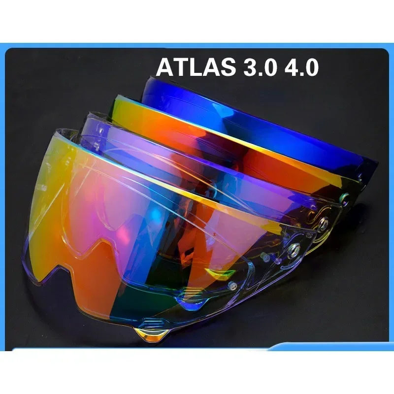 ATLAS Visors for RUROC ATLAS 3.0 4.0 Motorcycle Helmet Visors UV Protection Visors Motorcycle Helmet Accessories Electroplated