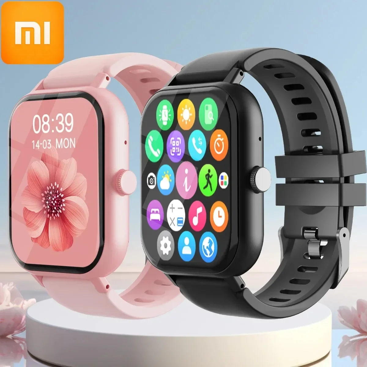 

Xiaomi Bluetooth Call Смарт-часы для мужчин и женщин 9251 Полный сенсорный экран Спортивные фитнес-шагомеры Смарт-часы для Android iPhone НОВЫЙ