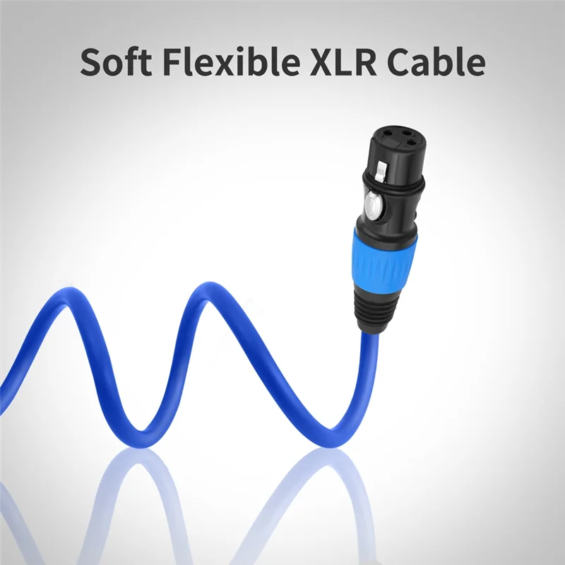 

Кабели XLR Микрофонный кабель XLR «папа-мама» с 3-контактным сбалансированным экранированным удлинителем микрофона