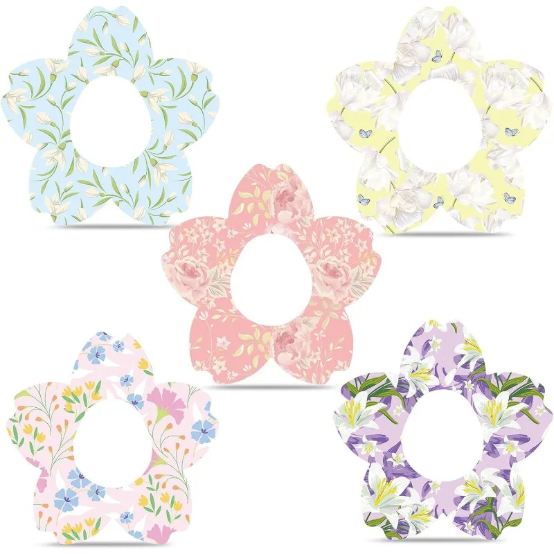 25pcs/pack CGM Sensor Patch Waterproof Sweatproof Glucose Monitor Adhesive Tape Pre-Cut Colorful Invisible Sports Fixing Sticker