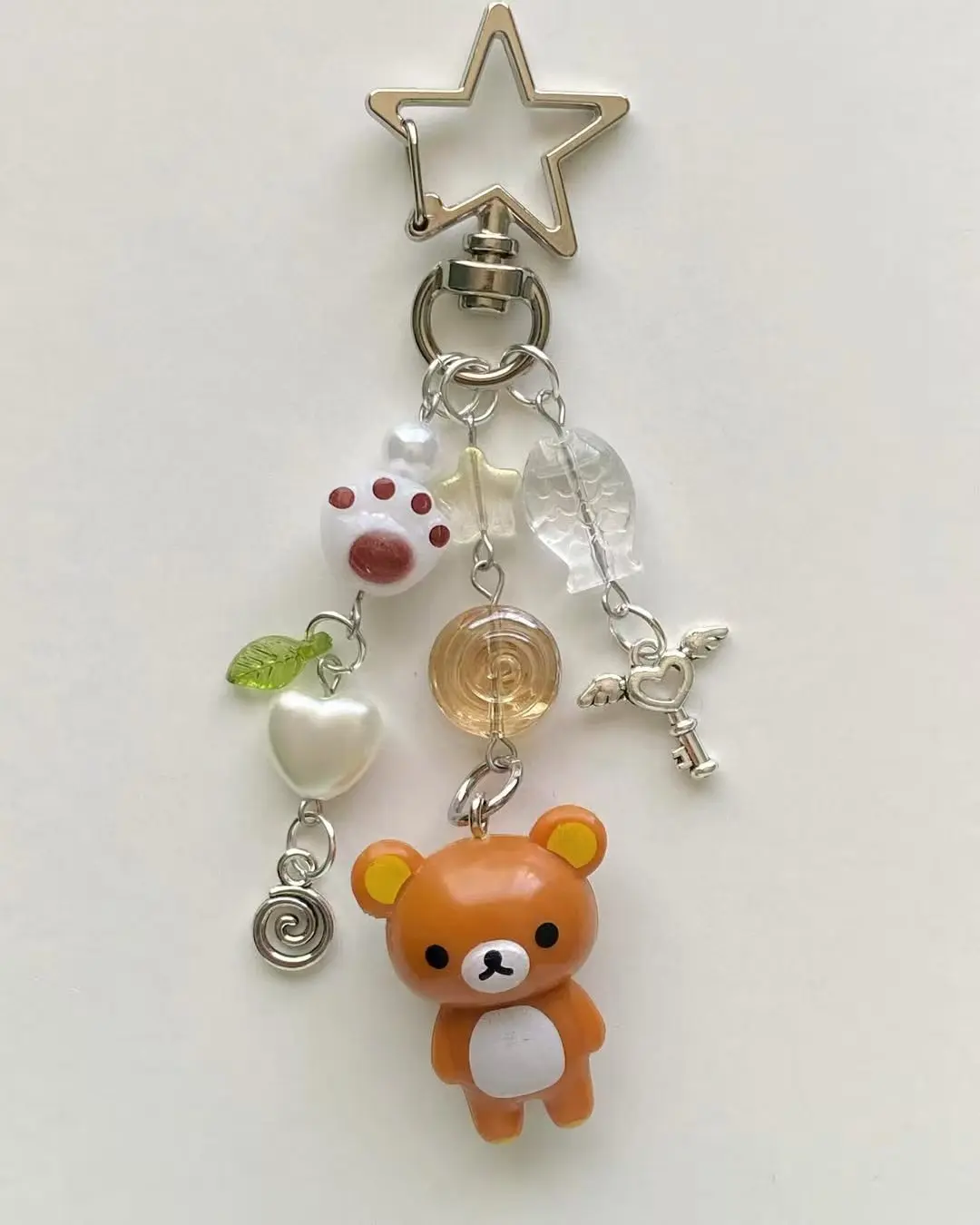Handmade bead Rilakkuma&Korilakkuma~Keychain