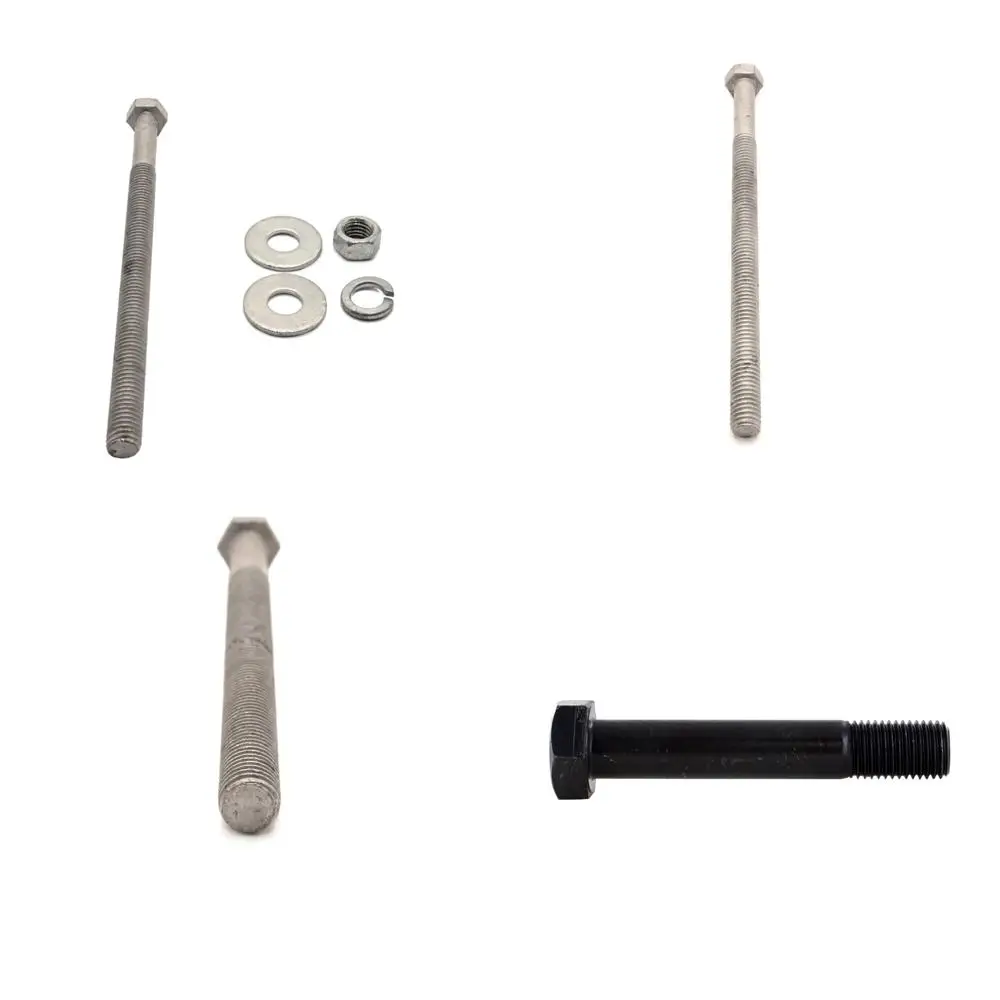 

Комплект оцинкованных шестигранных болтов с горячим оцинкованным покрытием 3/8-16 x 10, 25 комплектов с 50 плоскими шайбами, 25 гаек, 25 разделенных стопорных шайб, класс A307, 6 шт.