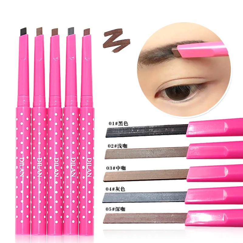 Waterproof Permanent Powder Pen Makeup Eyebrow pencil Powder Color Cosmetic Black Brown Eye Brow Liner Shaper Eyebrow Makeup