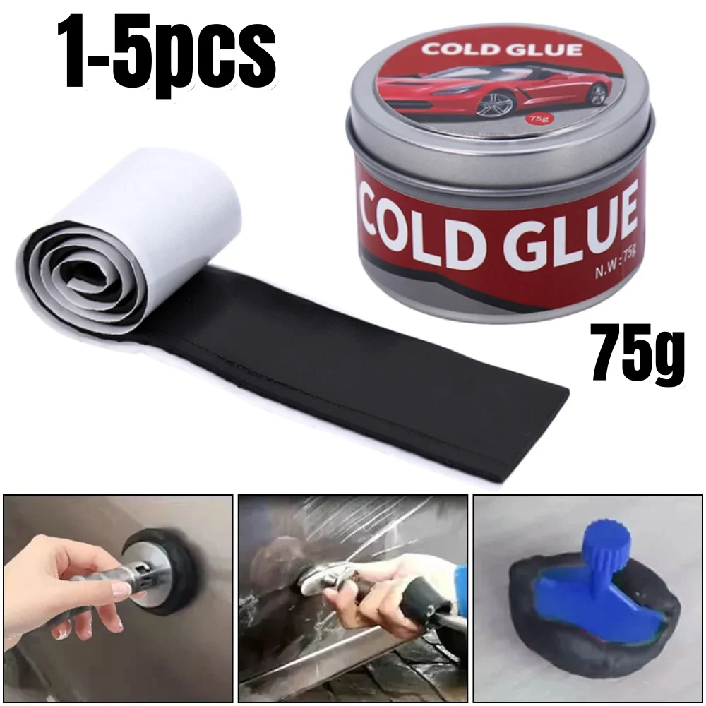 

1-5pcs 75g Car Dent Puller & Remover Portable for Quick Fixes Cold Adhesive Glue Repairs Dents Swiftly Cold Glue Dent Puller