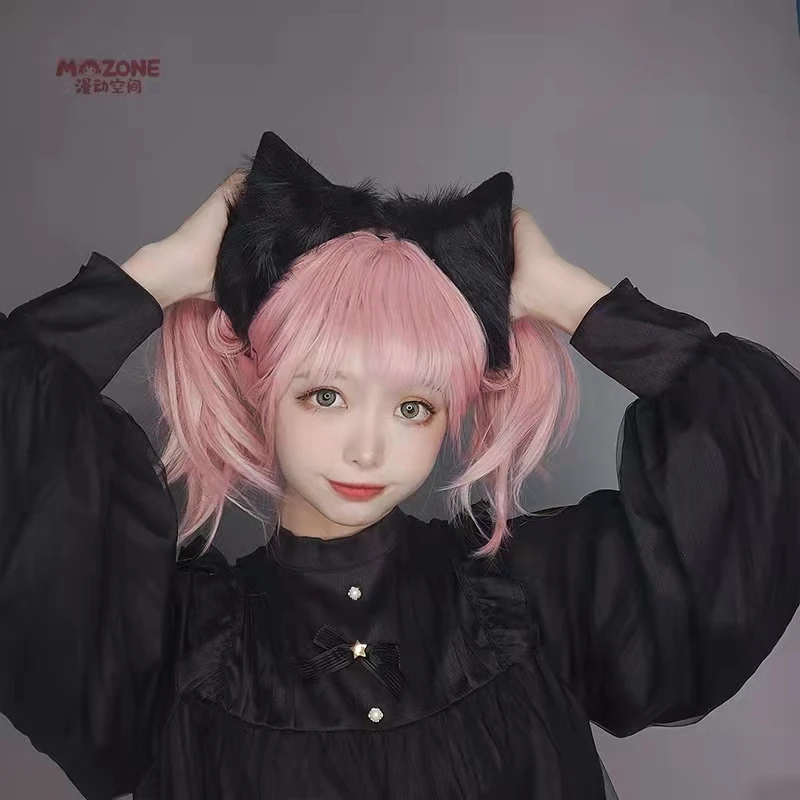 Cat ears cat tail simulation animal ears headband halloween party lolita maid cat tail cosplay anime accessories