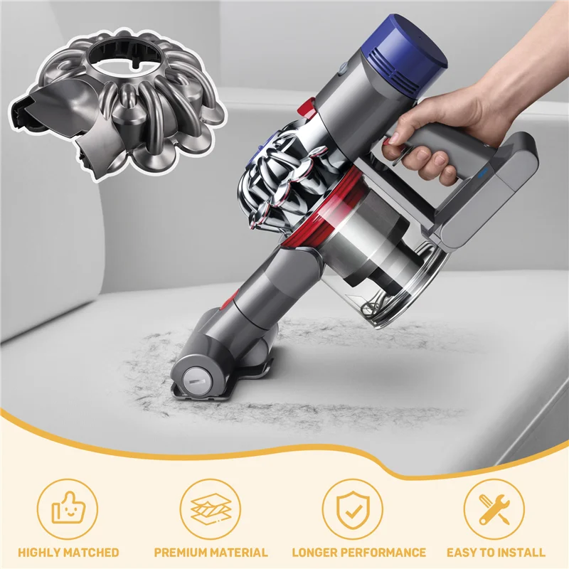ABZA-蓋交換用 Dyson V7 V8 コードレス掃除機、Dyson V8 パーツ、ユニバーサル サイクロン カバー、吸引力を復元