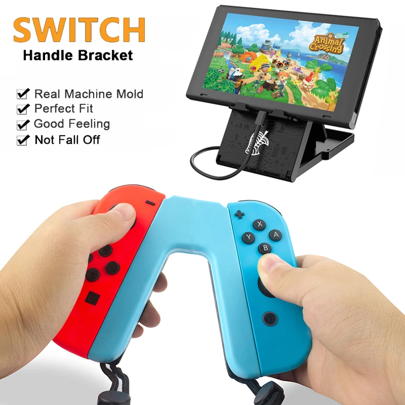 Hình Chữ V Joycon Chân Đế Điều Khiển Giá Đỡ Tay Cầm Hỗ Trợ Cho Nintendo Switch Joy-Con Bộ Điều Khiển Màn Hình OLED Chơi Game Phụ Kiện