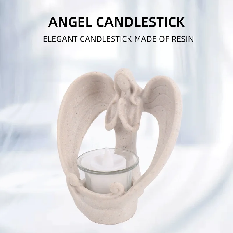 Resin Angel Candle Holder Angels Candleholder Tealight Bereavement Gift Decor