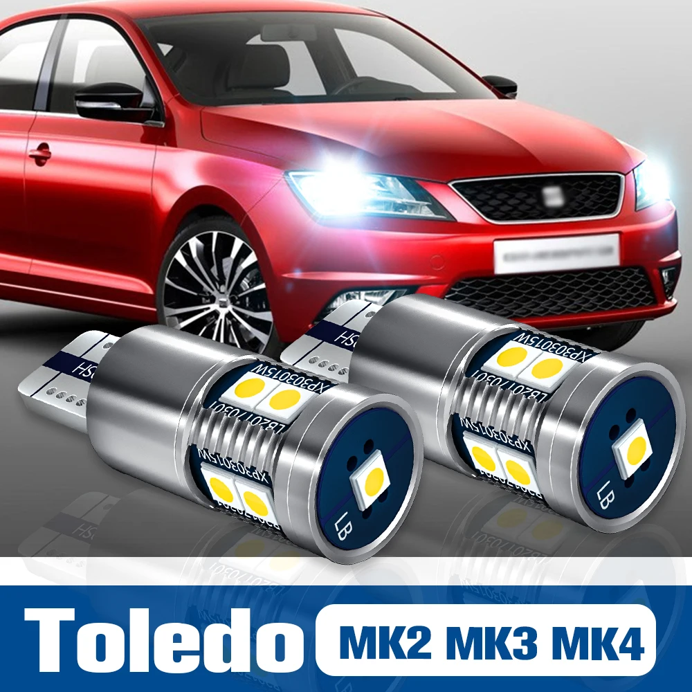 

2pcs LED Clearance Light Bulb Parking Lamp Accessories Canbus For Seat Toledo MK2 1M MK3 5P MK4 1998-2019 2014 2015 2016 2017