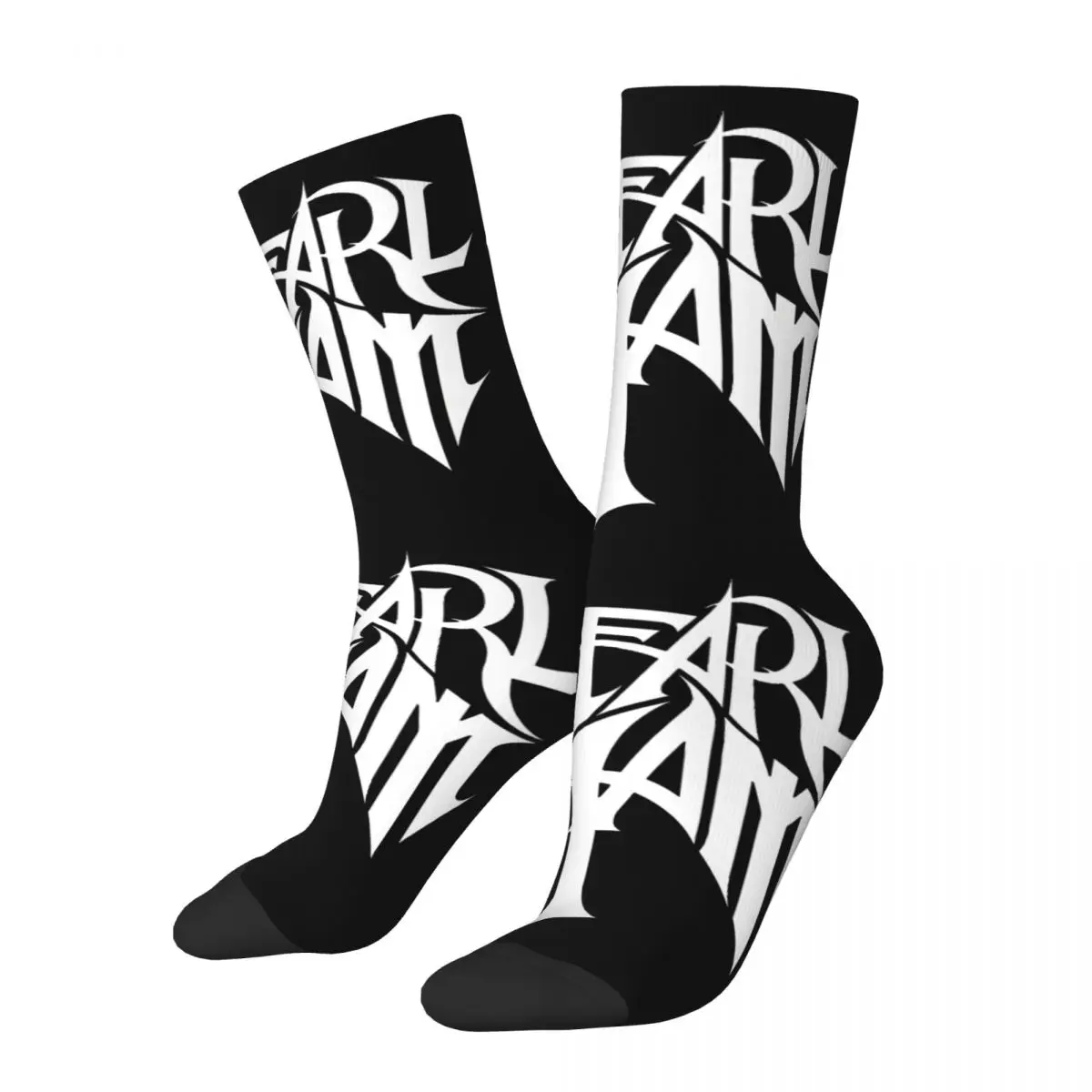 Jam Grafitti Men's Socks Retro Harajuku Pearl Jam Street Style Novelty Pattern Crew Sock