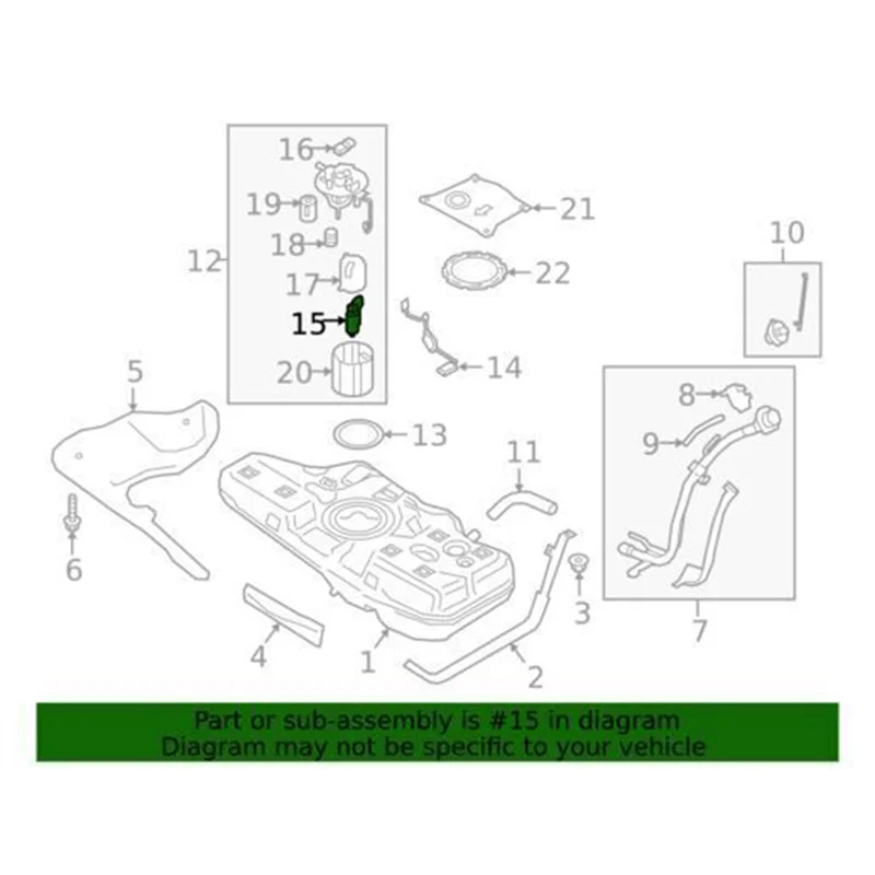 31119-C9000 مجموعة أنبوب مضخة الوقود مع شاشة لشركة هيونداي إلنترا أكسنت 2016-2020 31119C9000 31119 C9000