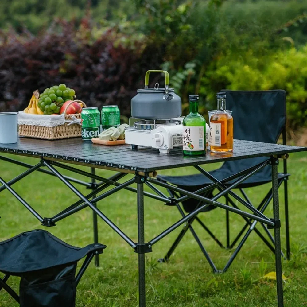 Stół kempingowy na zewnątrz Piknik Przenośne składane biurko Lekkie z łatwą torbą do przenoszenia Składany stół do grillowania Camping Stół do jajek