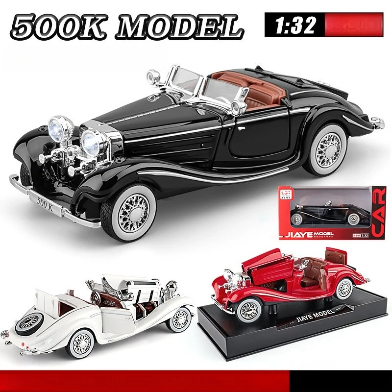 

1:32 500K кабриолет классический автомобиль моделирование сплав ретро бутик орнамент игрушка литой под давлением сплав модель автомобиля Коллекционная