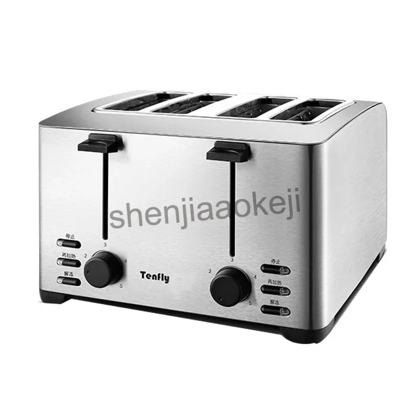 Household stainless steel toaster 4 slices toaster breakfast machine  and commercial toaster THT-3012B  1pc