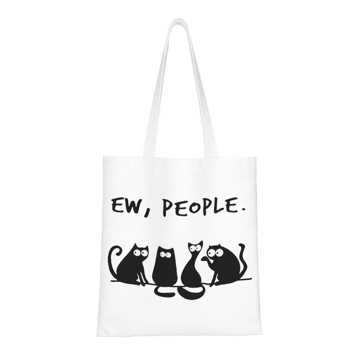 

Сумки-тоут унисекс Ew People Cat, холщовые сумки для домашних животных, котят, любовь, мяу, животное, милые забавные продуктовые сумки для покупок, сумки