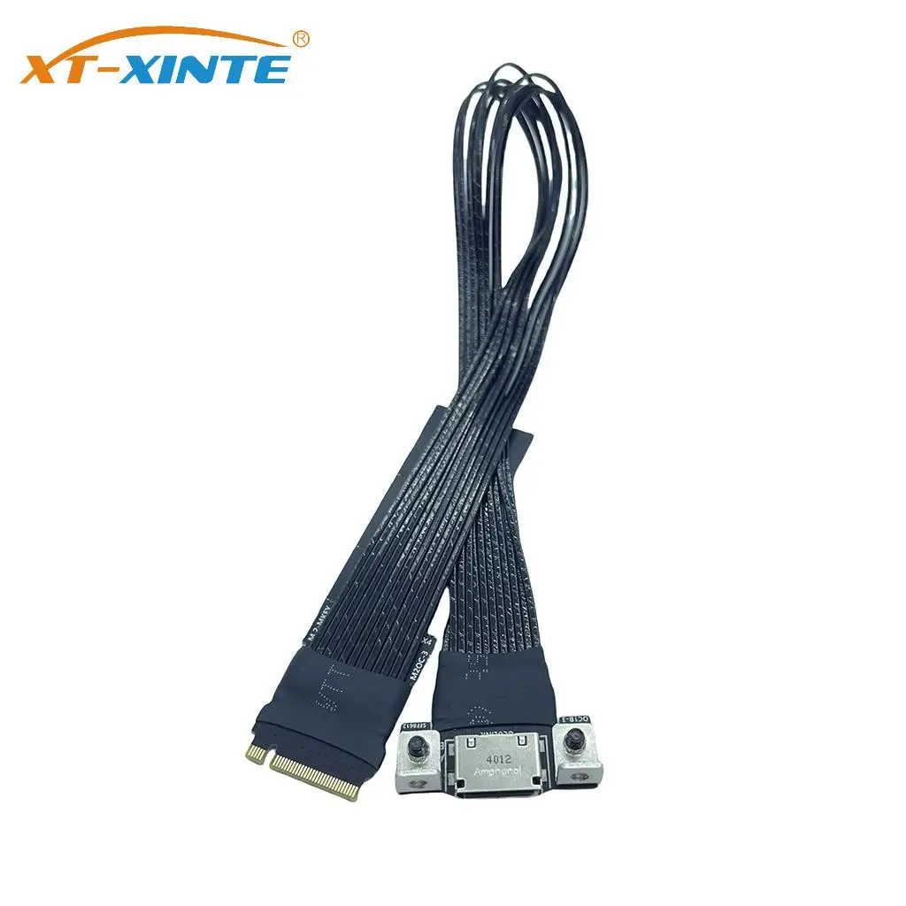 �y�Z�[�����z�⃁�b�L�P�[�u�� M.2 - Oculink 4i �����P�[�u�� (M.2 Mkey NVME - SFF8612 �A�_�v�^�[�P�[�u�� PCIe 4.0 x4 Gen) PC�f�X�N�g�b�v�p