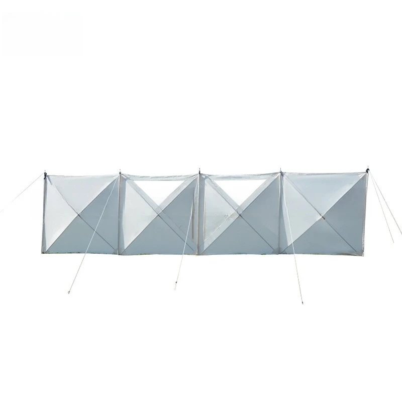 Outdoor windshield cloth automatically opens with window array curtain camping windscreen