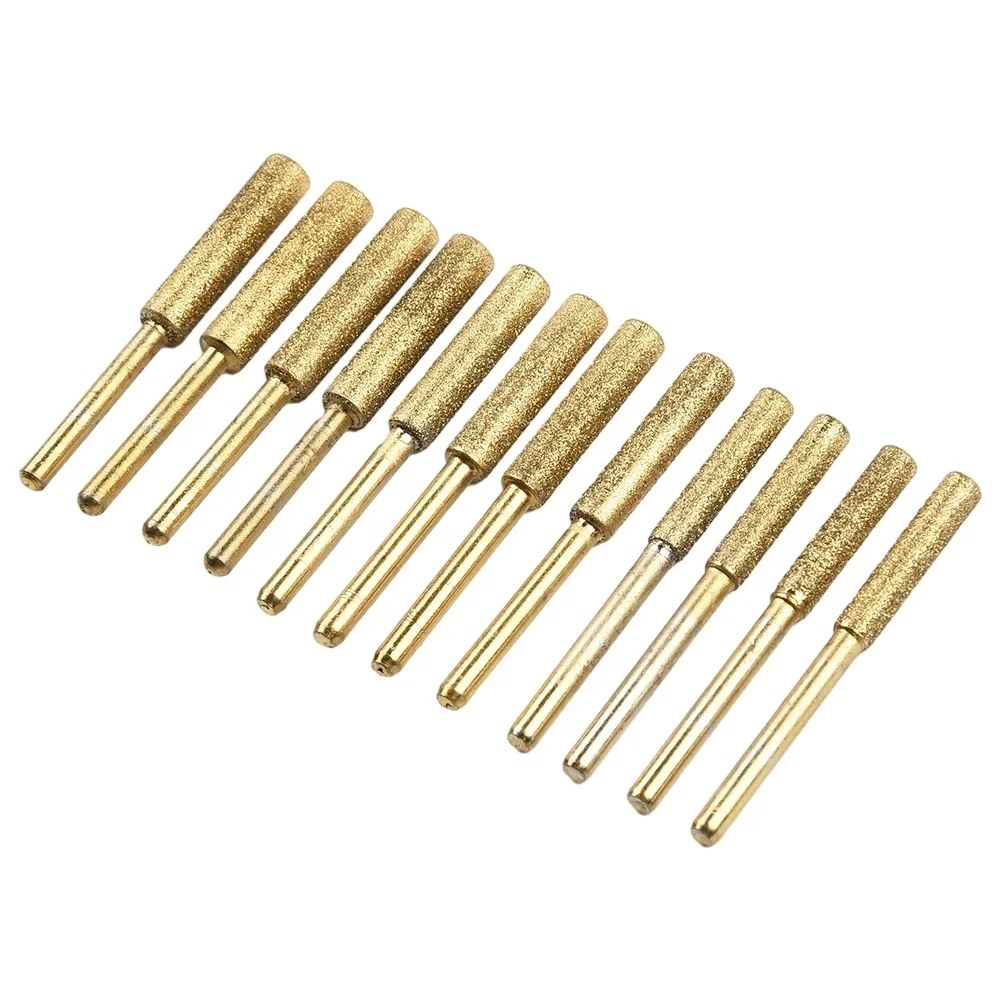 チェーンソー研ぎ器,高品質のアクセサリー,真新しい部品,3サイズ,4個,4.8mm, 5.5mm, 12個
