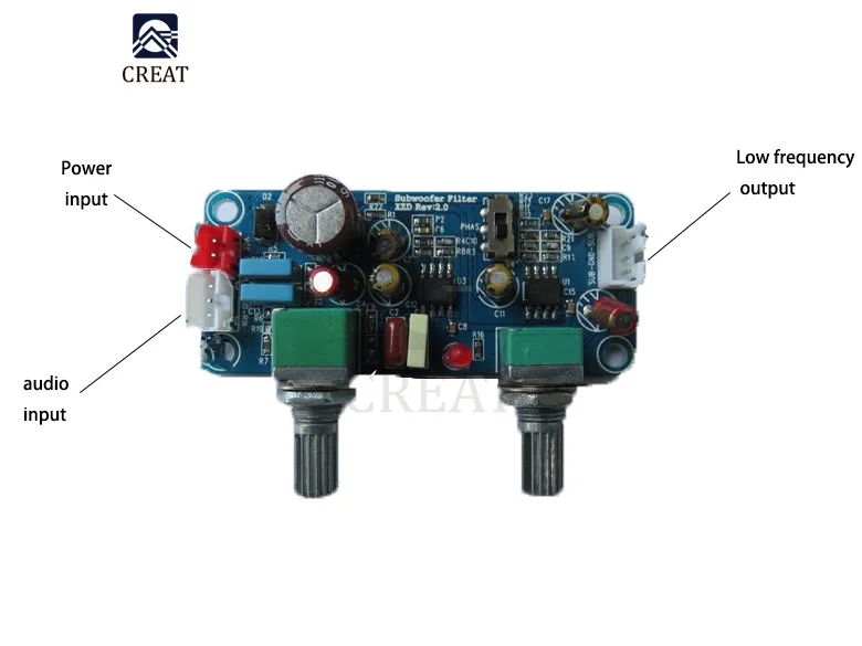 DC 9-32V NE5532 filtro passa basso Subwoofer preamplificatore scheda amplificatore modulo scheda Decoder Audio alimentatore singolo