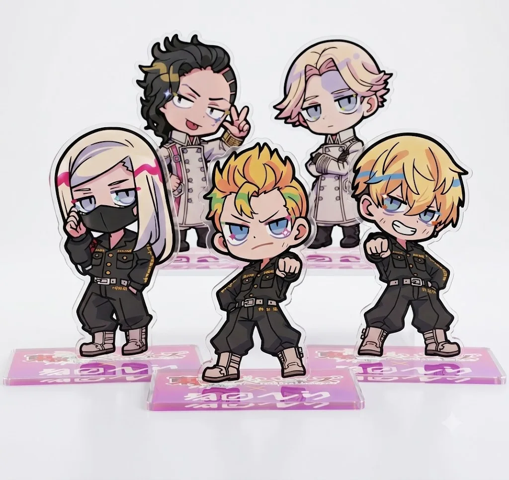 Tokyo Revengers Terada Tera 'TOPPA!!!' BASE AKIBA Anime Acrylic Stand Pop-up Store Desk Decoration Key Chain for Fans