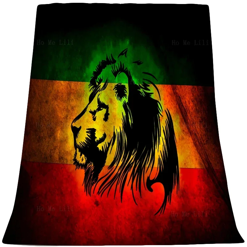 Ethiopian Flag With Judah Lion Reggae Order Of Eastern Star Worthy Matron Flannel Blanket By Ho Me Lili Fit For All Seasons Use