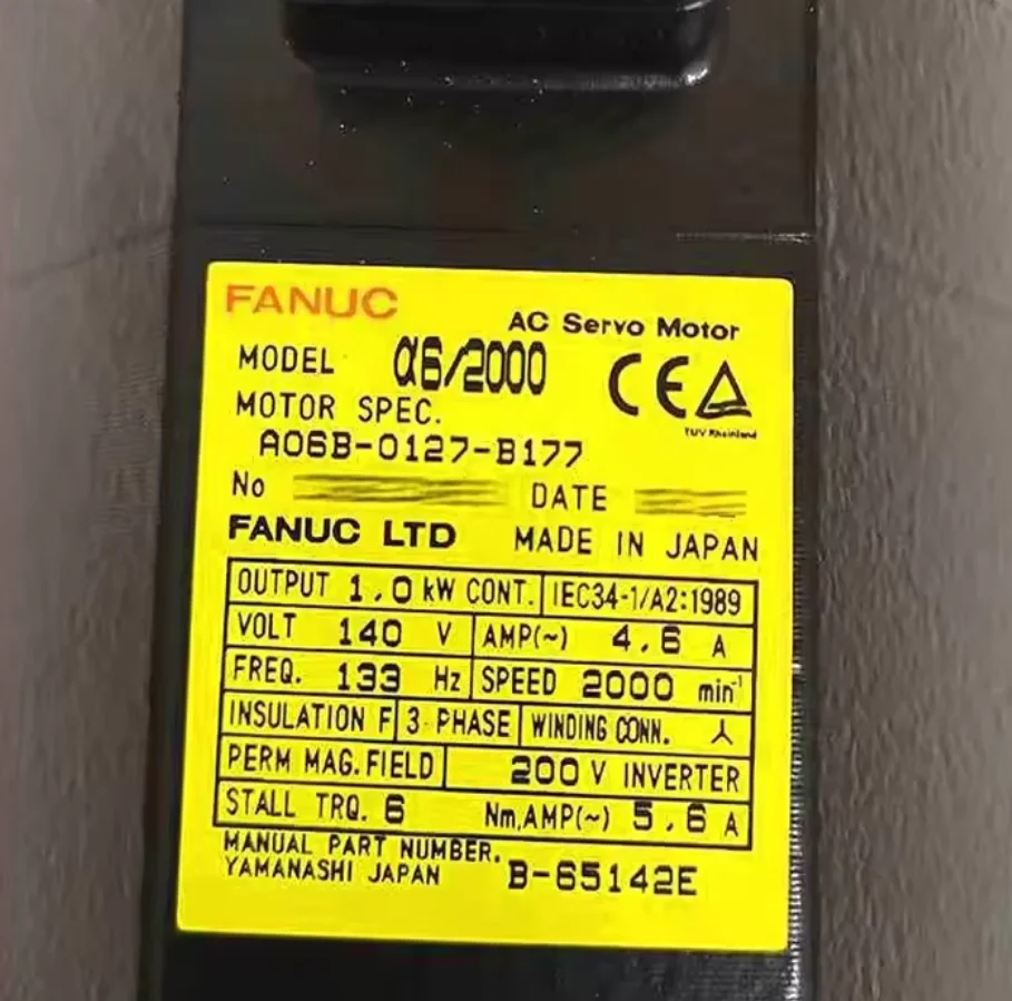 

Fanuc Servo Motor A06B-0127-B177 Fanuc CNC Control Tested Ok A06B 0127 B177