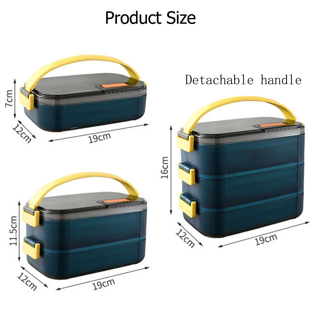 Scatola per il pranzo in acciaio inossidabile 304 bento box riscaldata a microonde a doppio strato per studenti piccola scatola per snack isolante