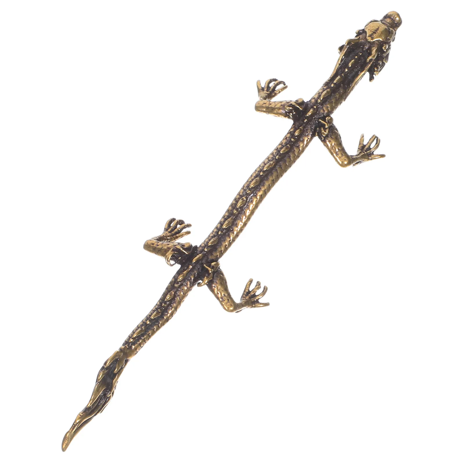 

1pc Dragon Pen Rack Brass Desktop Ornament Golden High Quality Unique Decorative Retro Home Office Adornment Elegant