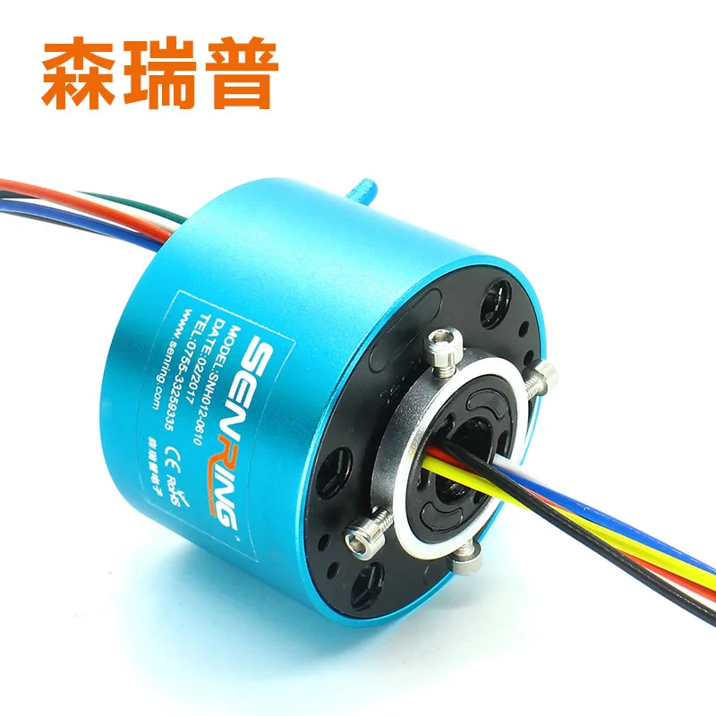 Conductive Inner Diameter 12.7mm Outer Diameter 56mm 6 12 18 24-way Hollow Collector Ring Through-hole Conductive Ring