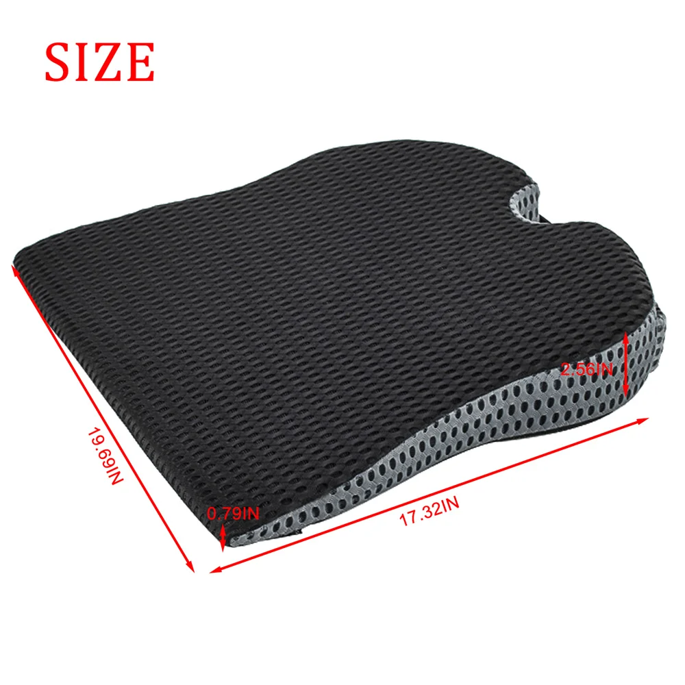 Car Wedge Seat Cushion For Car Driver Seat Office Chair Comfortable Memory Foam Cotton Seat Cushion-Orthopedic Support