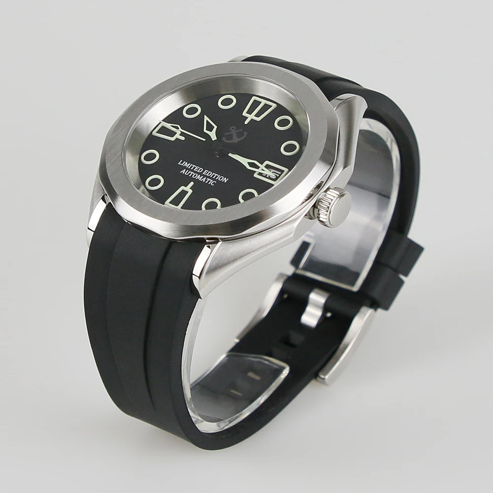 40mm 316L Stainless Steel Fit NH34 NH35 NH36 Movement  28.5mm Dial And SKX Parts  Sapphire Glass 007 Watch Case