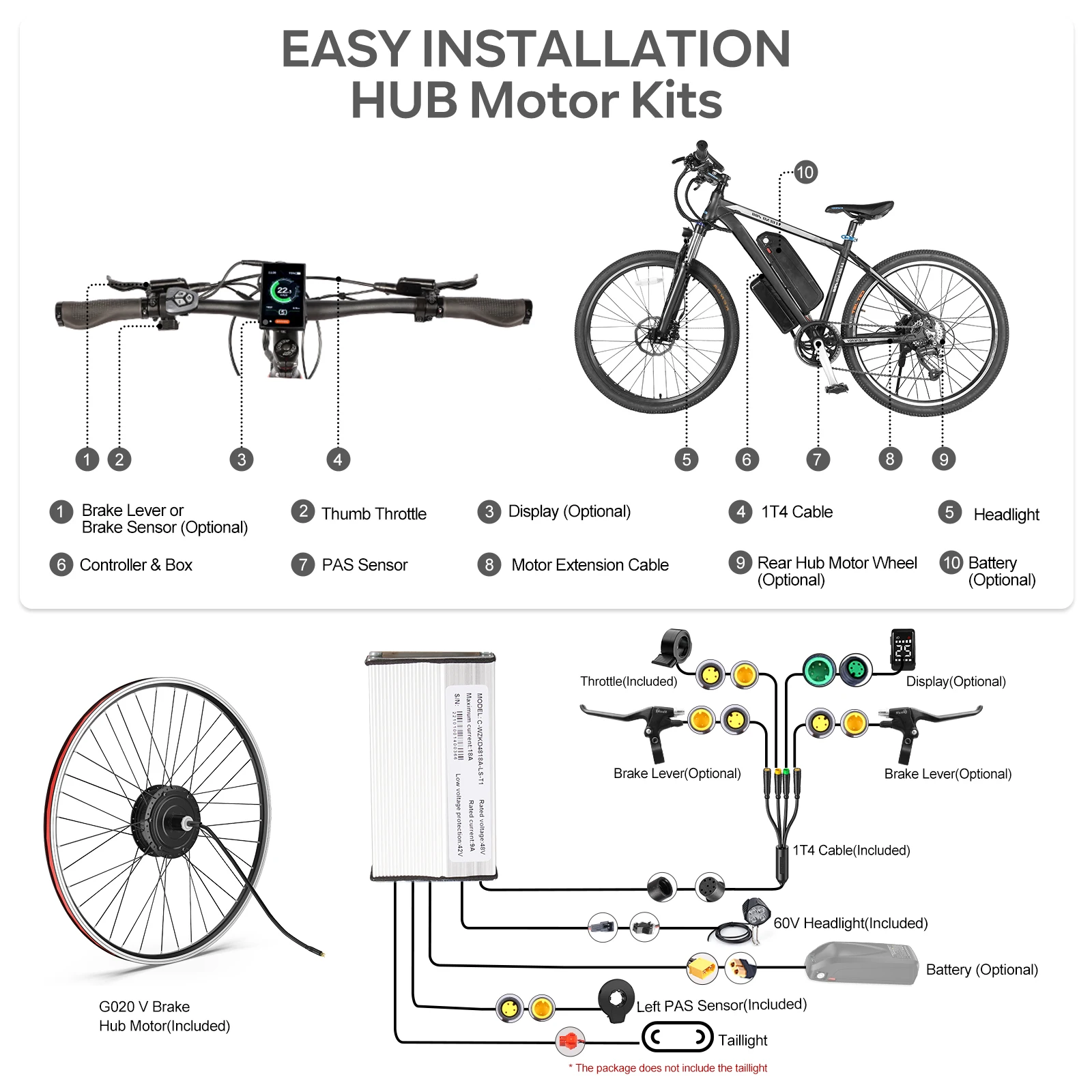 Bafang 48 فولت 500 واط موتور محور عجلات محرك دراجة كهربائية تحويل أطقم 8fun الخلفية الجبهة eBike المحرك ل eCity كاسيت 135-142 مللي متر