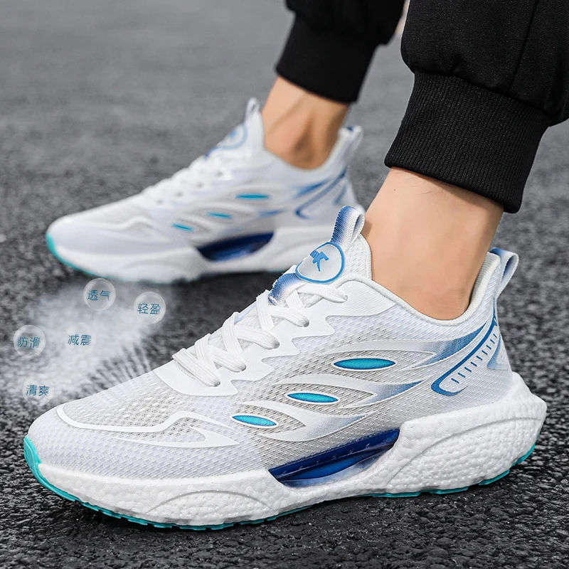 2023 Men Running Shoes Non-slip Shock Absorption Sneaker Lightweight Tennis Shoe Comfortable Man Breathable Casual Shoes