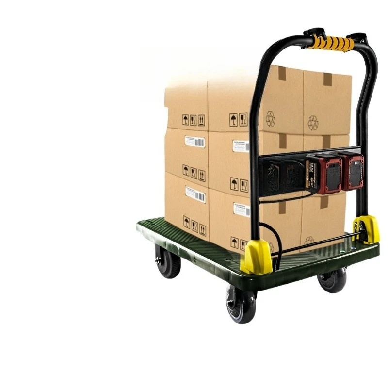 

Electric trolley, pull truck, portable trolley to pick up the courier