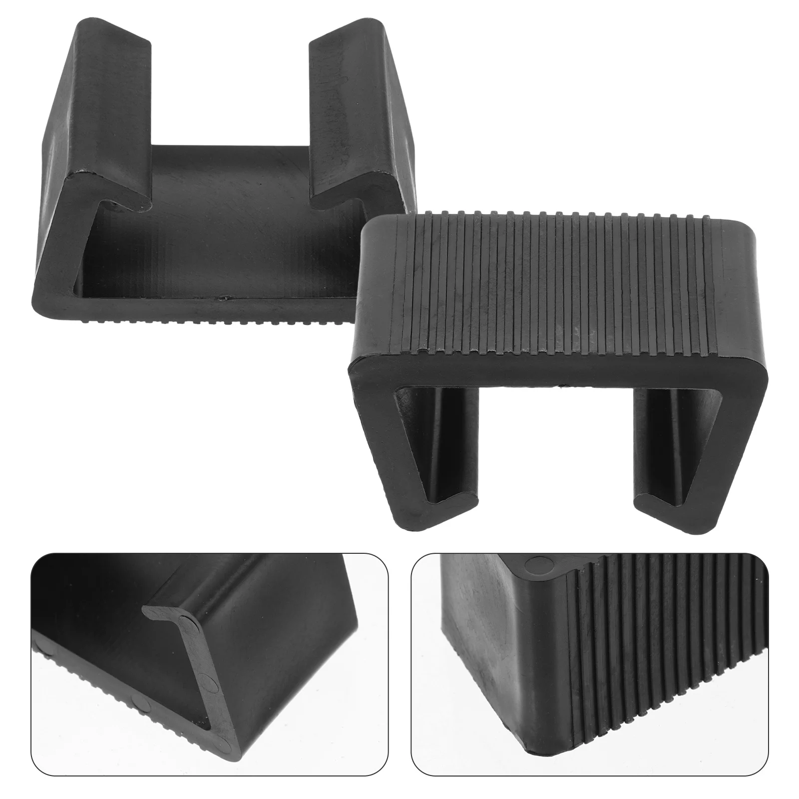 4 Pcs Furniture Component Sofa Rattan Clamps Beach Chair Clips Outdoor Sectional Chairs Stripe Plastic Couch