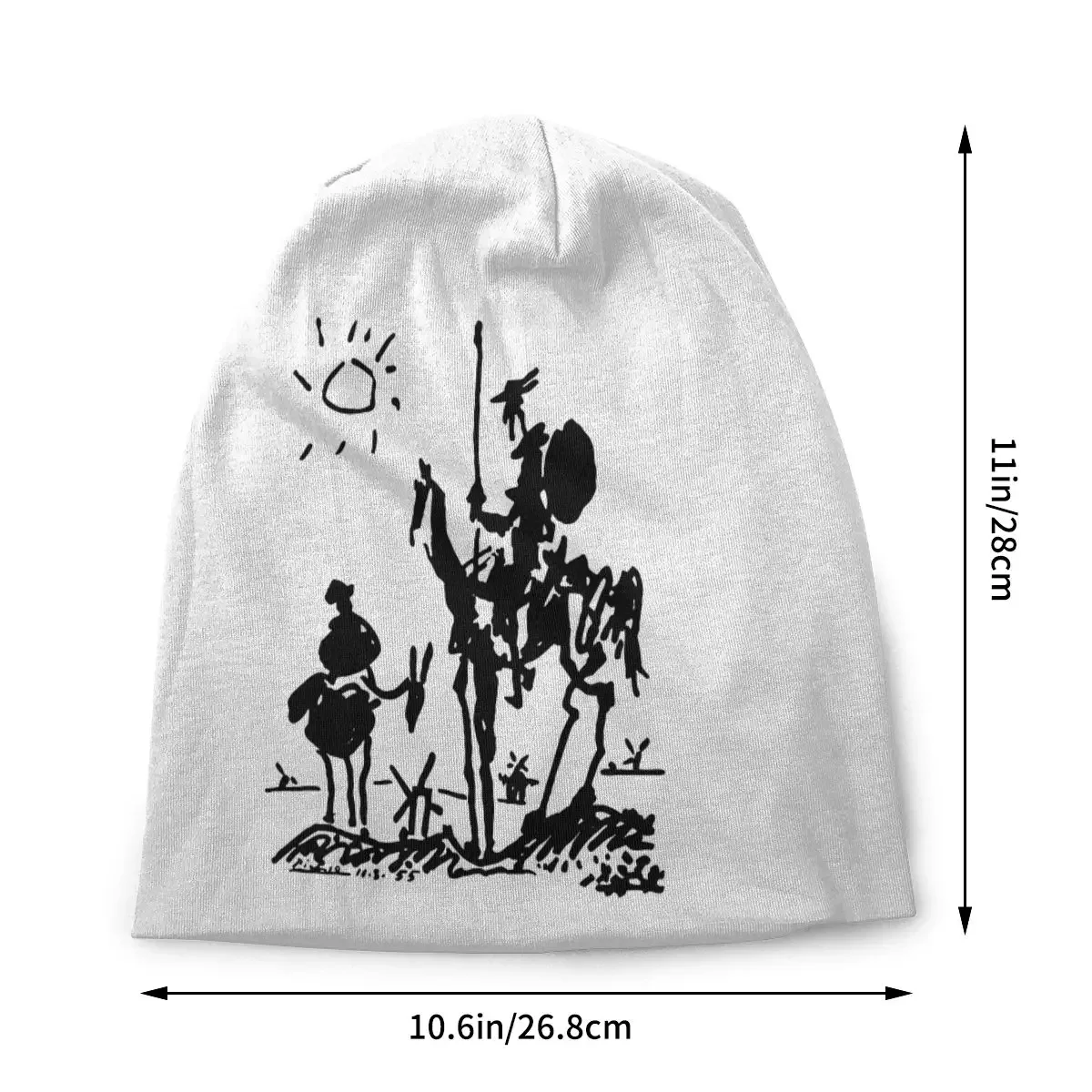 Picasso Art Painting Bonnet Hat Don knight Knit Hat Fashion Street Skullies Beanies Hats Unisex Adult Summer Warm Dual-use Cap