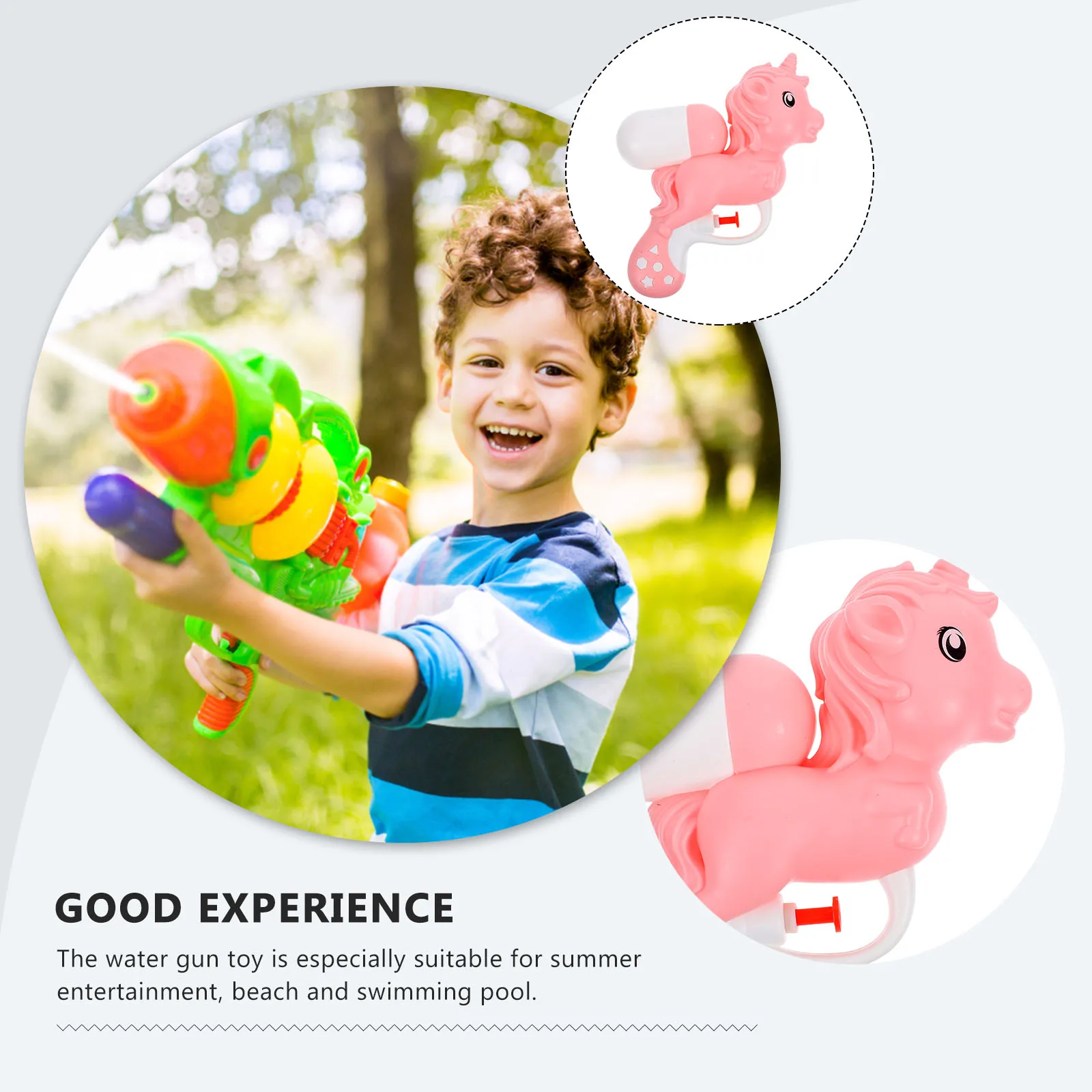 

4 Pcs Water Unisex Kids Party Favours Toys Spray Pink Shooters for Toddler